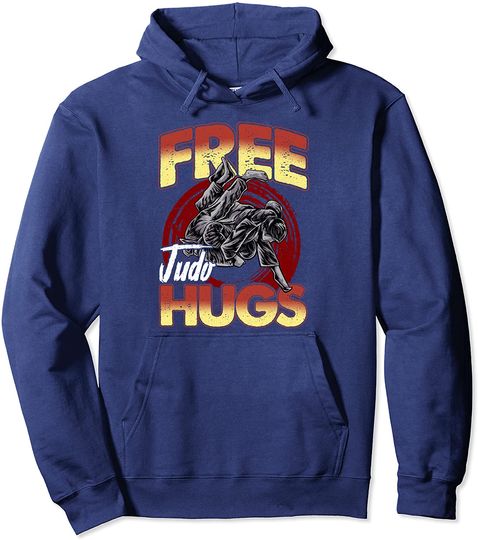 Discover Free Judo Hugs Estilo Retrô | Hoodie Sweater com Capuz para Homem e Mulher