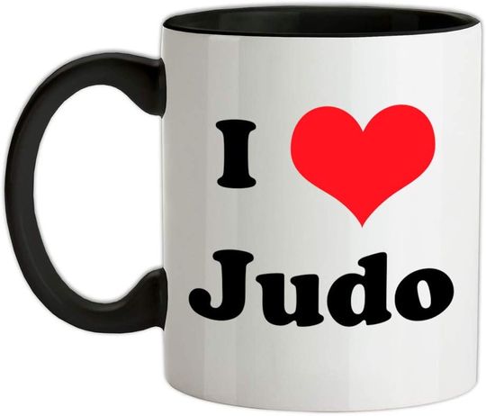 Discover I Love Judo | Caneca de Cerâmica com Cor Interna 325ml