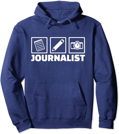 Discover Hoodie Sweatshirt com Capuz para Homem e Mulher Presente Ideal para Jornalista