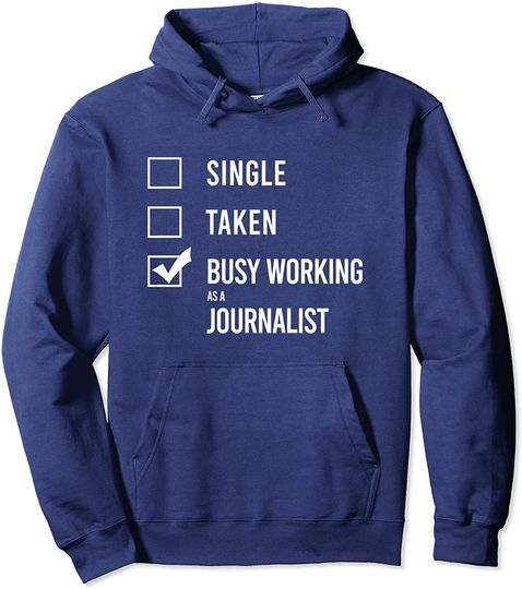 Discover Jornalista Um Trabalho Ocupado | Hoodie Sweater com Capuz para Homem e Mulher
