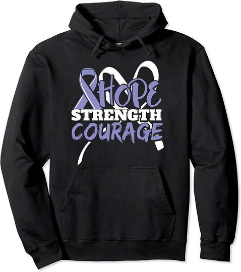 Discover Hoodie Sweater com Capuz para Homem e Mulher Cancro de Mama Esperança Força Coragem