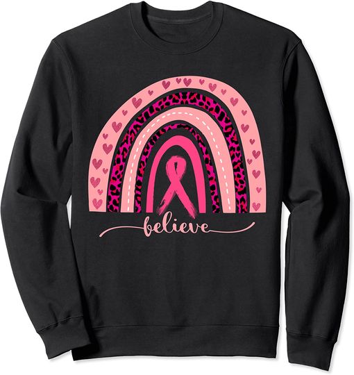 Discover Arco-Íris Conscientização do Cancro de Mama | Suéter Sweater para Homem e Mulher