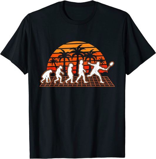 Discover Camiseta T-shirt Revolução de Badminton Retro | T-shirt para Homem e Mulher