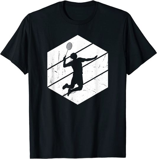 Discover Camiseta T-shirt com Jogador de Badminton
