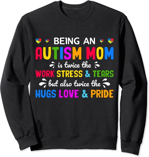 Discover Suéter Sweater para Homem e Mulher Consciencialização do Stress Presente de Incentivo para Mãe Autista Estressada
