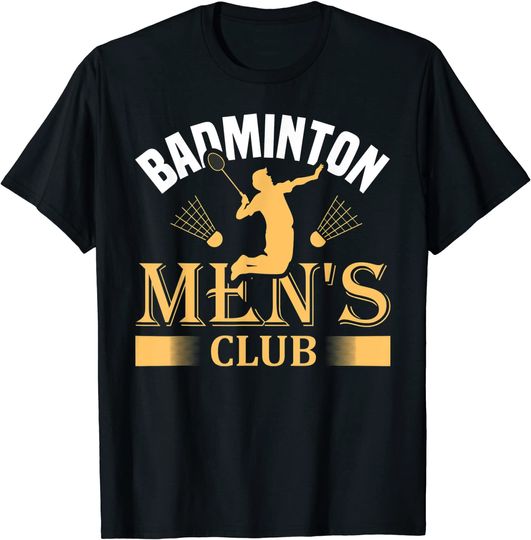 Discover T shirt Clube de Badminton para Homem | Camiseta Manga Curta Unissexo com Tamanho S-3XL