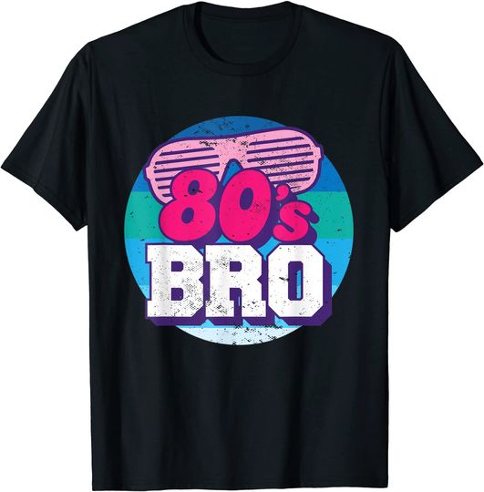 Discover T-shirt 80s Retro Vintage Bro | Camiseta para Homem e Mulher