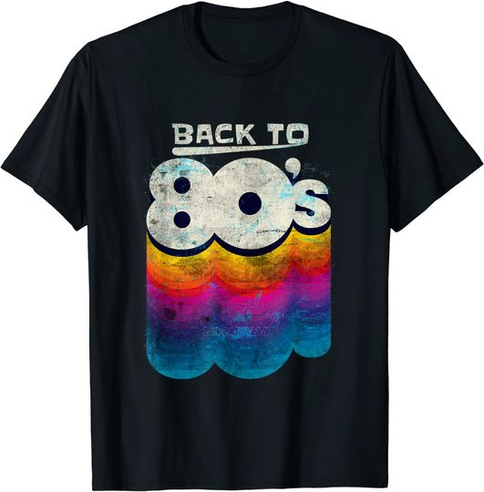 Discover Back To 80's Vintage Retro I Love 80's T-shirt Camiseta
