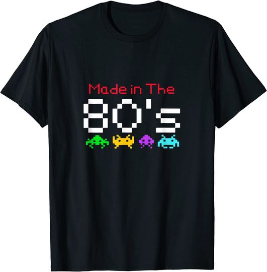 Discover Made In The 80's Retro Vintage 1980 T-shirt | Presente de Ano