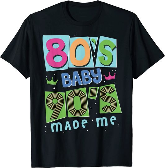 Discover Nascido Nos Anos 80 Os 90 Marcaram T-shirt