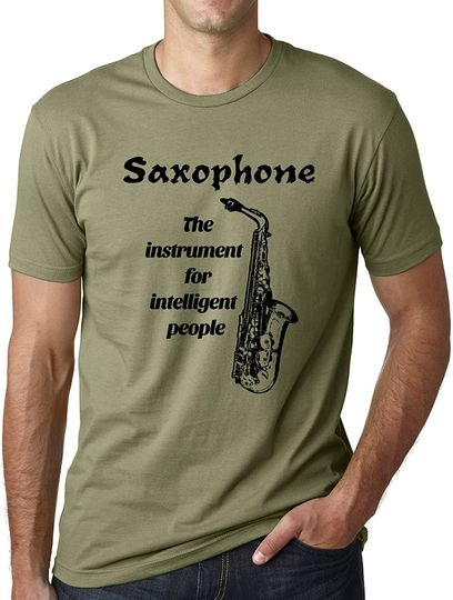 Discover Camiseta T-shirt Saxofone Instrumento