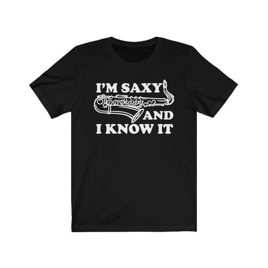 Discover Camiseta Saxofone Unissexo S-3XL