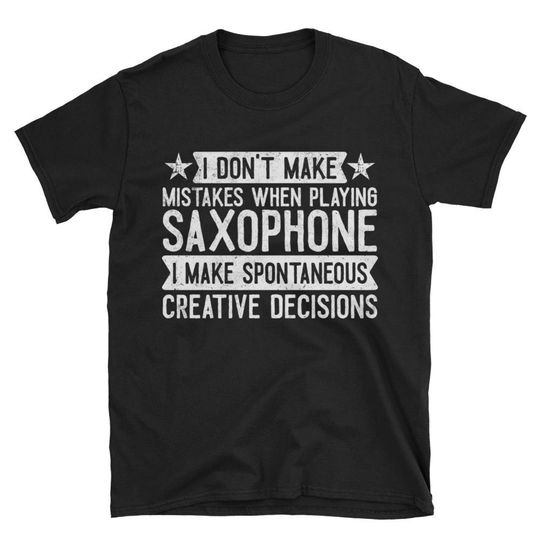 Discover Camiseta Saxofone Presente para Música Amors
