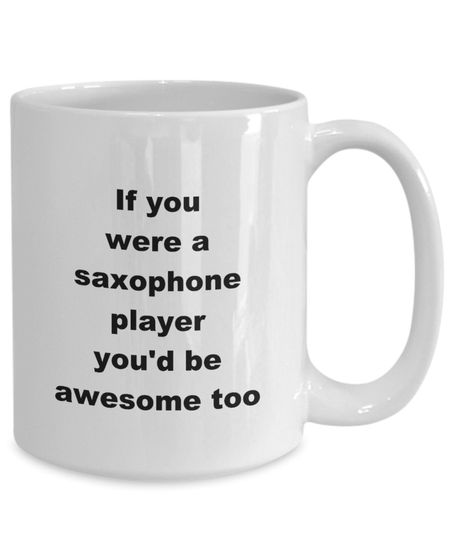 Discover Caneca de Cerâmica Clássica Saxofonista