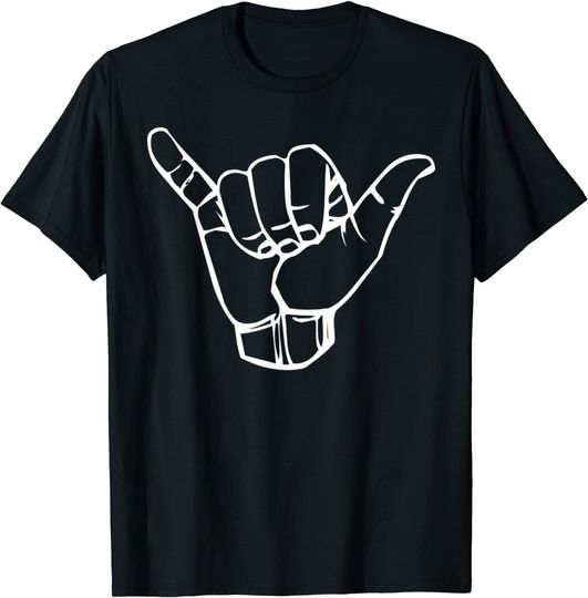Discover T-shirt Camiseta Manga Curta para Homem e Mulher Mão Língua Gestual