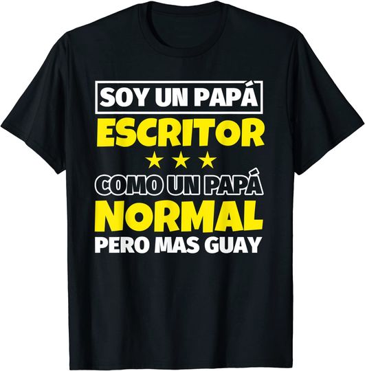Discover T-shirt Camiseta para Homem Escritor Pai Presente