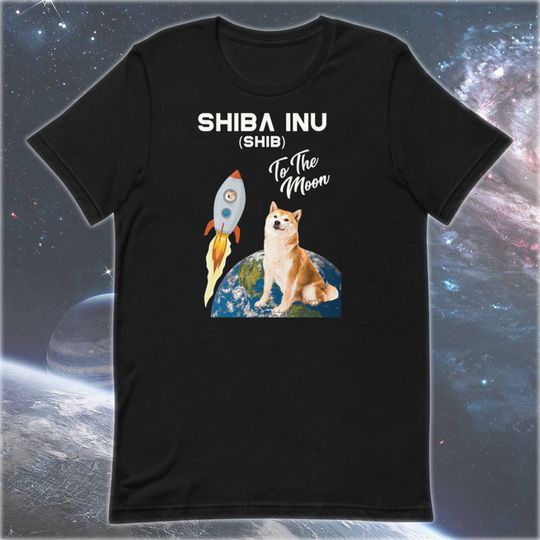 Discover Camiseta Unissexo Shiba Inu Bitcoin To The Moon