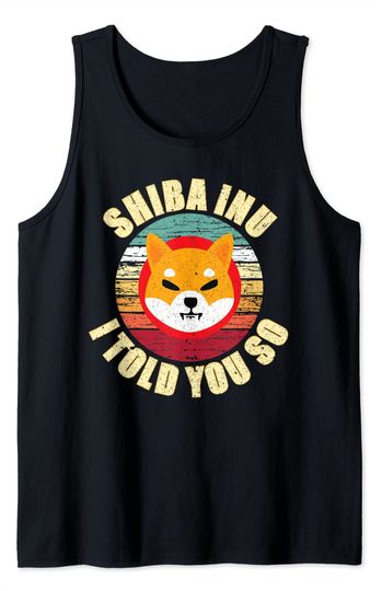 Discover Camiseta sem Mangas Unissexo Retro Shiba Inu Token