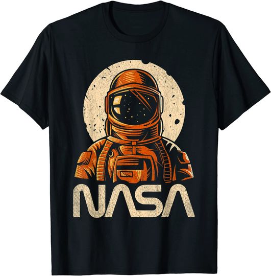 Discover Astronaut NASA Spaceman Presente vintage retro espaço exterior homens t-shirt