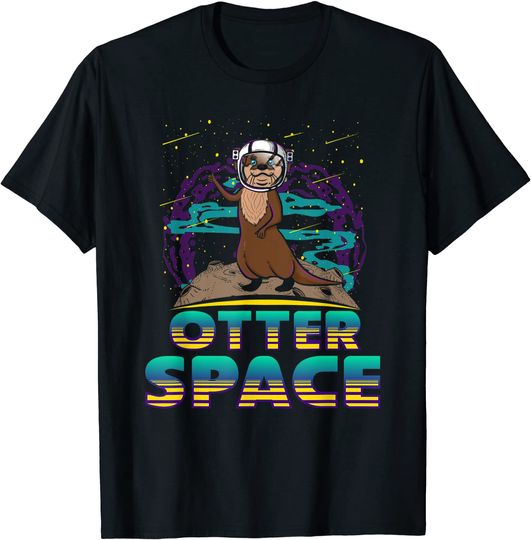 Discover Otter Space Tee Shirt Cute Funny Otter Lover Pun Gift t-shirt