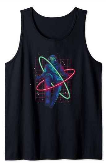 Discover T-shirt sem Mangas Espaço flutuante da Grade do Astronauta
