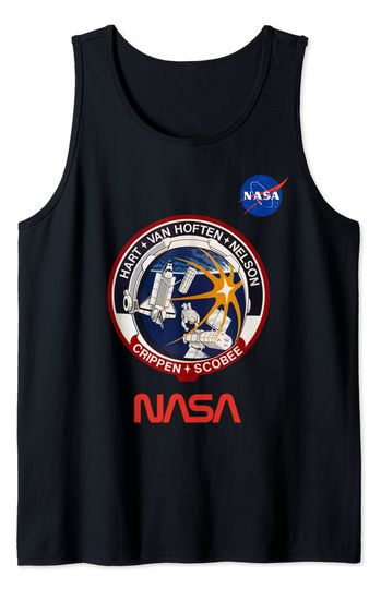 Discover T-shirt sem Mangas NASA Parche De Tripulación De Astronautas Extravehicular