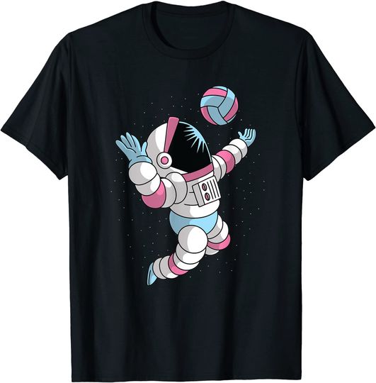 Discover Camiseta T-shirt  Astronauta Space Voleibol Desporto Bola