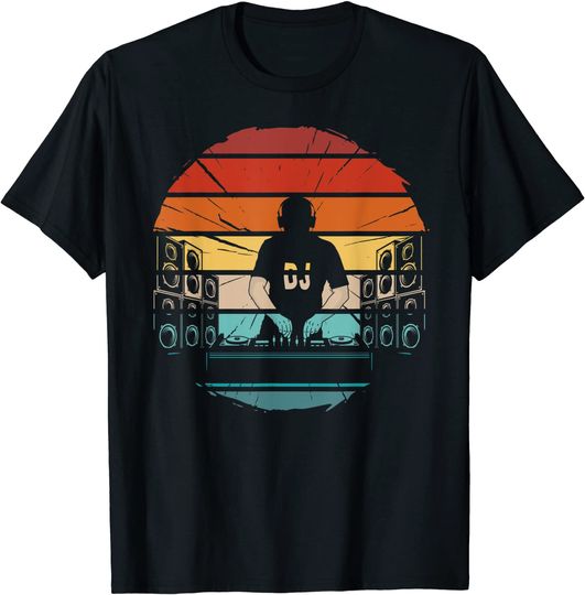Discover T-shirt Camiseta Vintage Fresco Silhueta DJ