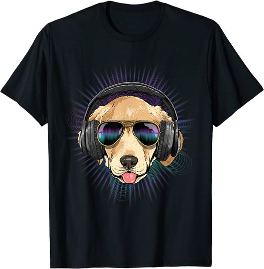 Discover T-shirt Camiseta Music Labrador DJ para Cão Amante