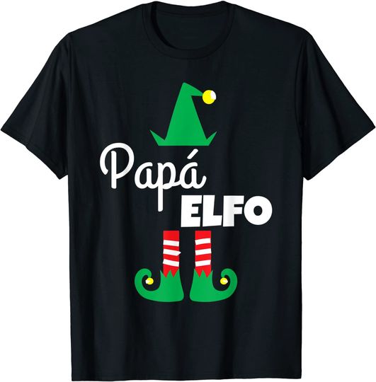 Discover T-shirt Camiseta Masculina Feminina das Pai Elfo Natal
