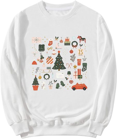 Discover Suéter Sweatshirt Para Mulher Árvore Natal