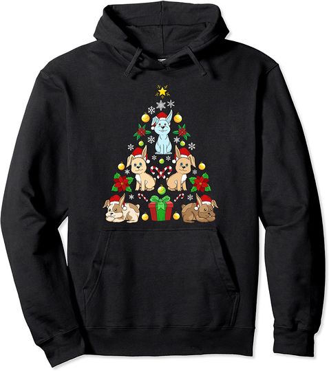 Discover Hoodie Sweater com Capuz Coelho Árvore de Natal