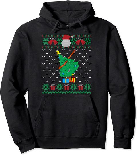 Discover Hoodie Sweater com Capuz Árvore de Natal para Presente