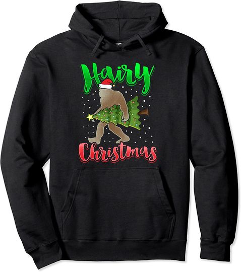 Discover Hoodie Sweater com Capuz Hairy Christmas Árvore Natal Unissexo