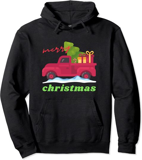 Discover Hoodie Sweater com Capuz Feliz Natal Árvore Natal Unissex