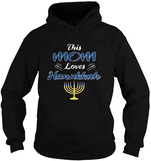 Discover Hoodie Sweater com Capuz Unissexo Festival das Luzes Hanukkah Chanucá Presente para Mãe