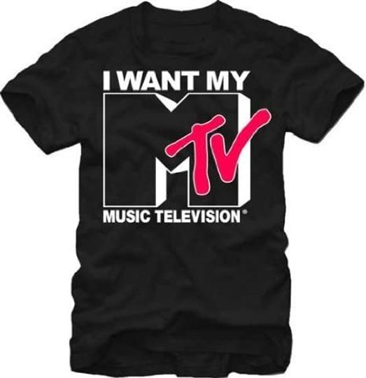 Discover T-shirt Camiseta Manga Curta para Homem e Mulher Eu Quero Minha Música Na Televisão