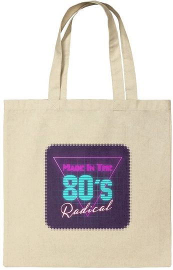 Discover Bolsa de Sacola Clássica Estilo Retrô Made In The 80s Radical