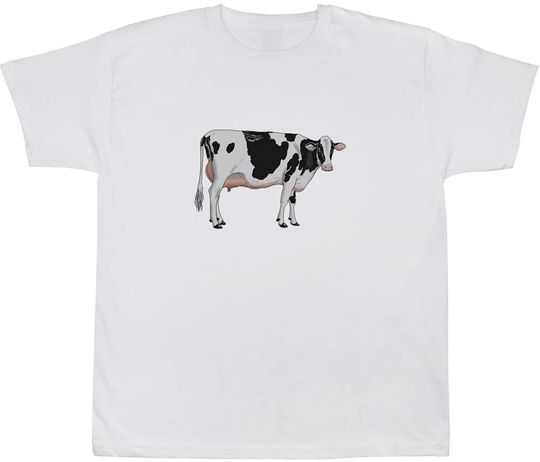 Discover T-shirt Camiseta Manga Curta Unissexo Presente para Amantes de Animal Vaca