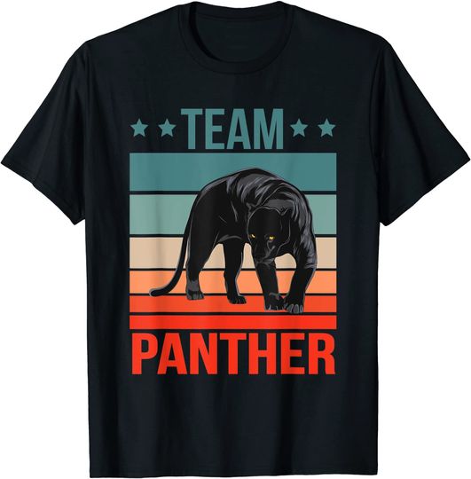 Discover T-Shirt Para Homem E Mulher Camiseta Equipo Pantera Gato Salvaje Team Pantera