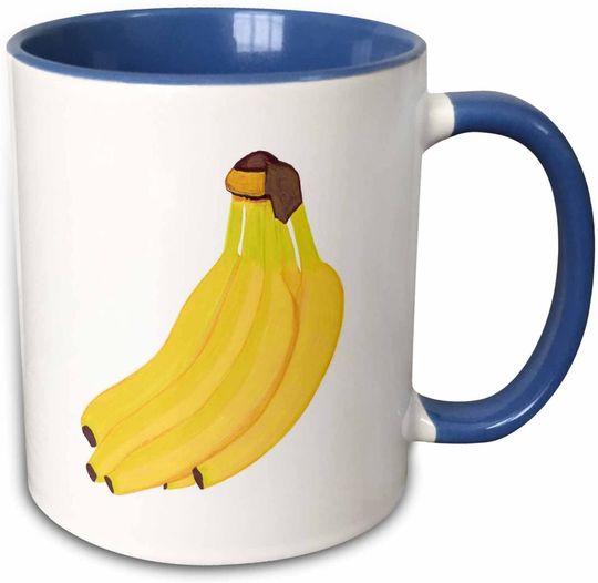 Discover Caneca de Cerâmica com Cor Interna Cacho de Banana Presente para Amantes de Banana 350ml