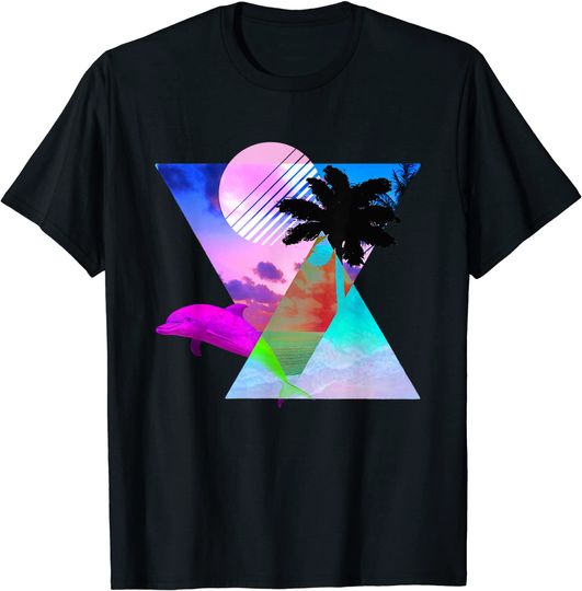 Discover T-shirt Vaporwave Pôr do Sol Anos 80 90 | T-shirt para Homem e Mulher
