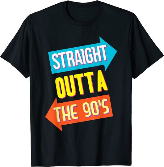Discover T-shirt para Homem e Mulher dos Anos 90 | Straight Outta The 90’s
