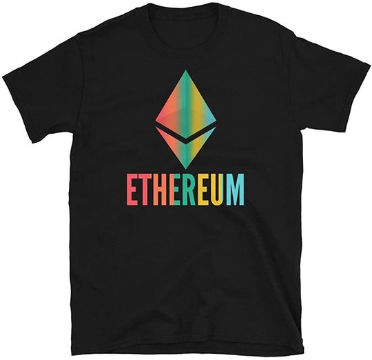 Discover Ethereum Colorido | T-shirt Camiseta Manga Curta para Homem e Mulher