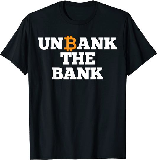 Discover T-Shirt Clássico Unissex Desbancar o Banco Bitcoin Cash