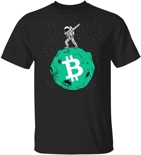 Discover T-Shirt Clássico Unissex Limited Bitcoin Cash to The Moon Astronaut Dabbing Funny BCH Crypto
