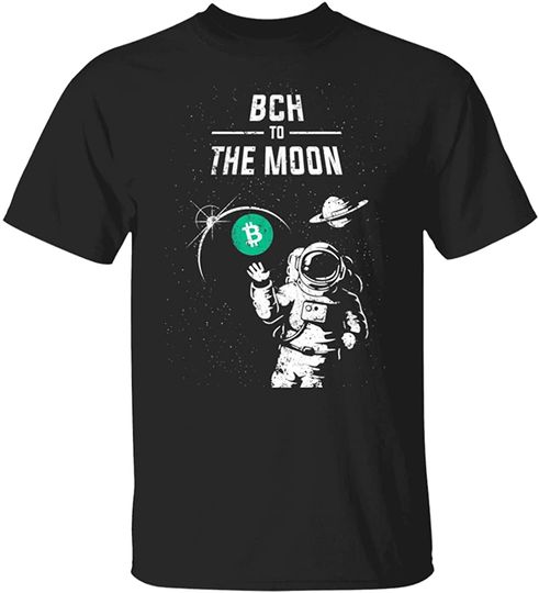 Discover T-Shirt Clássico Unissex Criptomoneda Bitcoin Cash to The Moon