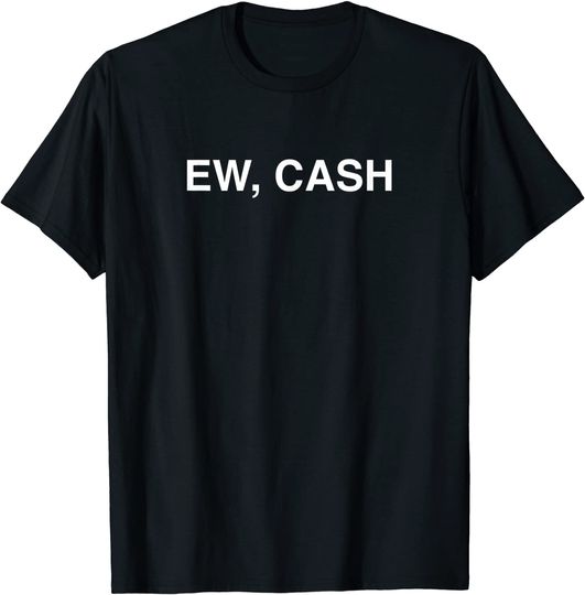 Discover T-Shirt Clássico Unissex  Camiseta Ew Cash Bitcoin Crypto