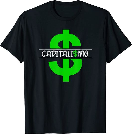 Discover T-shirt Camisete Manga Curta Masculino Feminino Dólar Cifrão Capitalismo