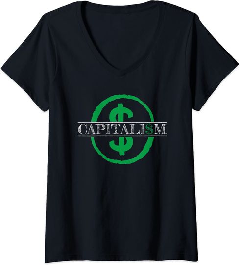 Discover T-shirt Camisete de Mulher com Decote em V Moeda Shiba Bitcoin